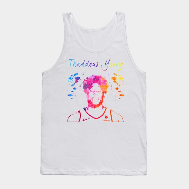 Thaddeus Young Tank Top by Moreno Art